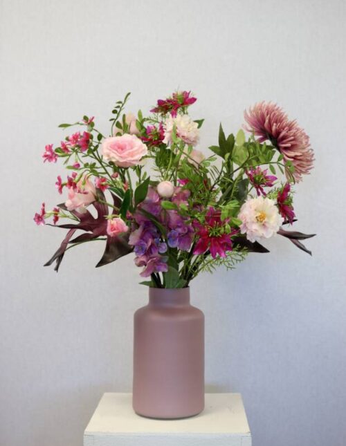 Kunstbloemen boeket Pink Serenity Medium