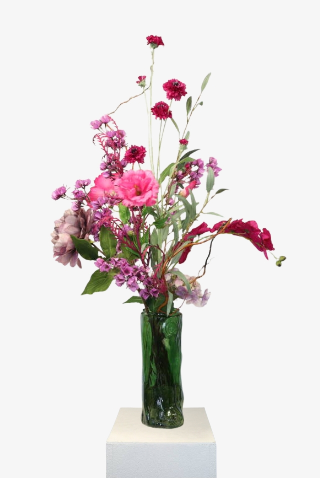 Kunstbloemen boeket Purple Bliss large