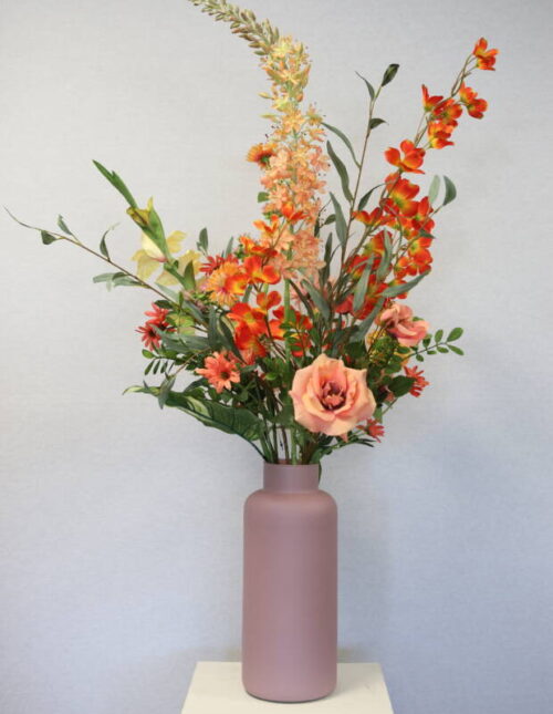 Kunstbloemen boeket Sunset Glow