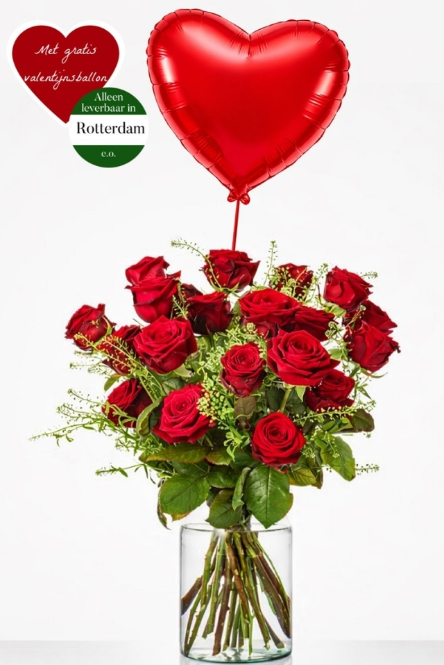 Rode Rozen boeket - Valentijn