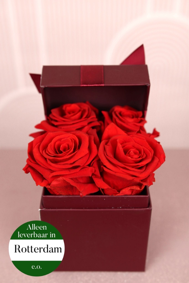 Luxe rozenbox rood